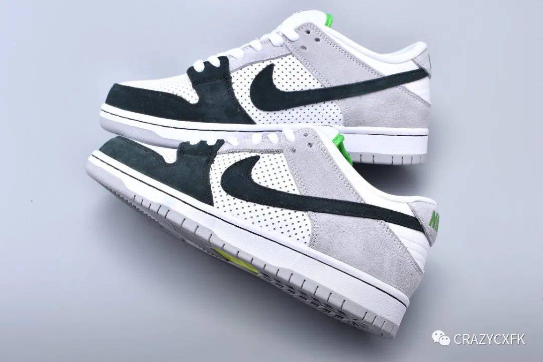 方案 耐克 Nike Dunk SB Low Pro Chlorophyll 叶绿素烟灰色低帮板鞋