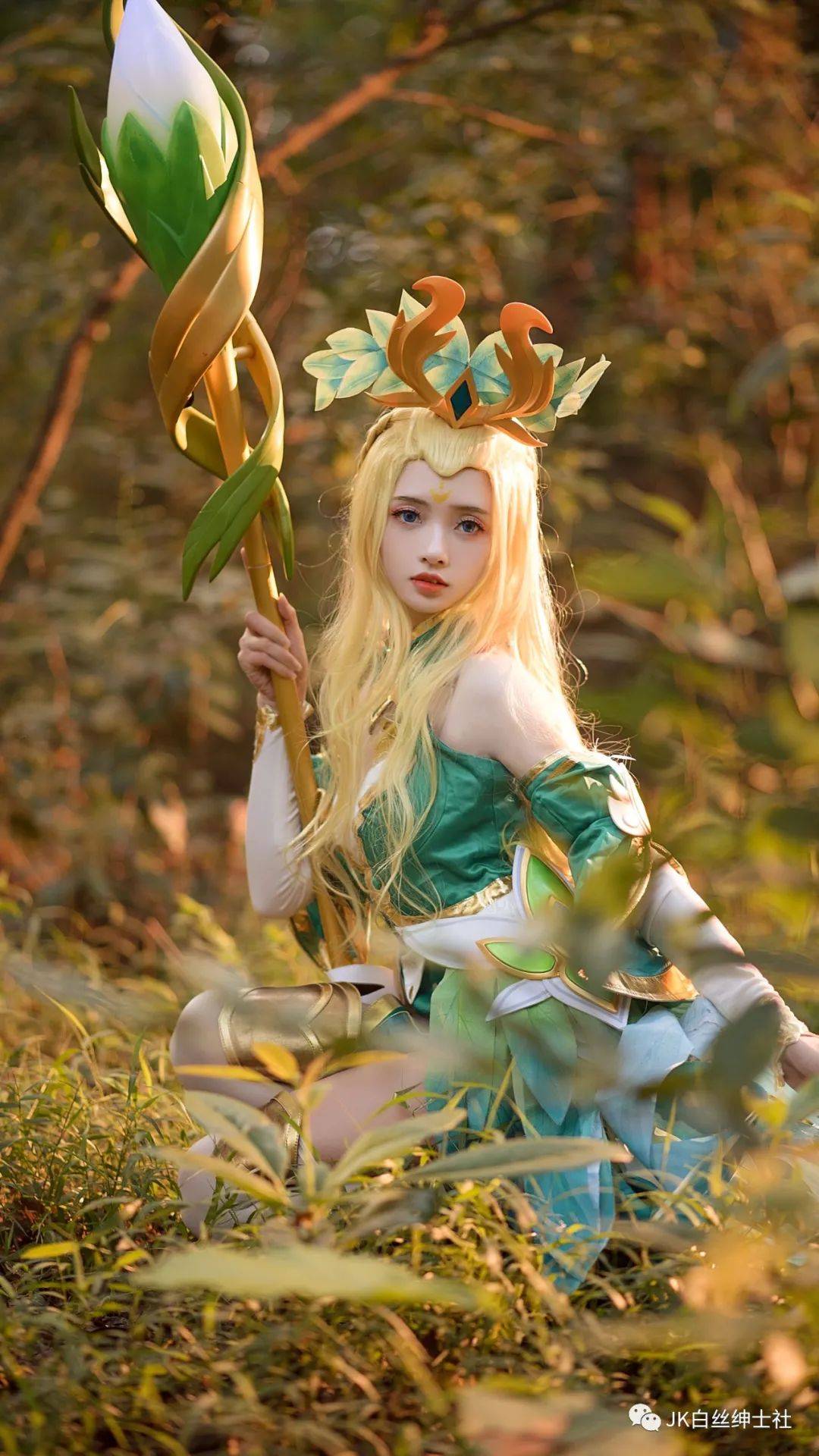 cos王者荣耀精灵公主王昭君cos正片蜜玲珑