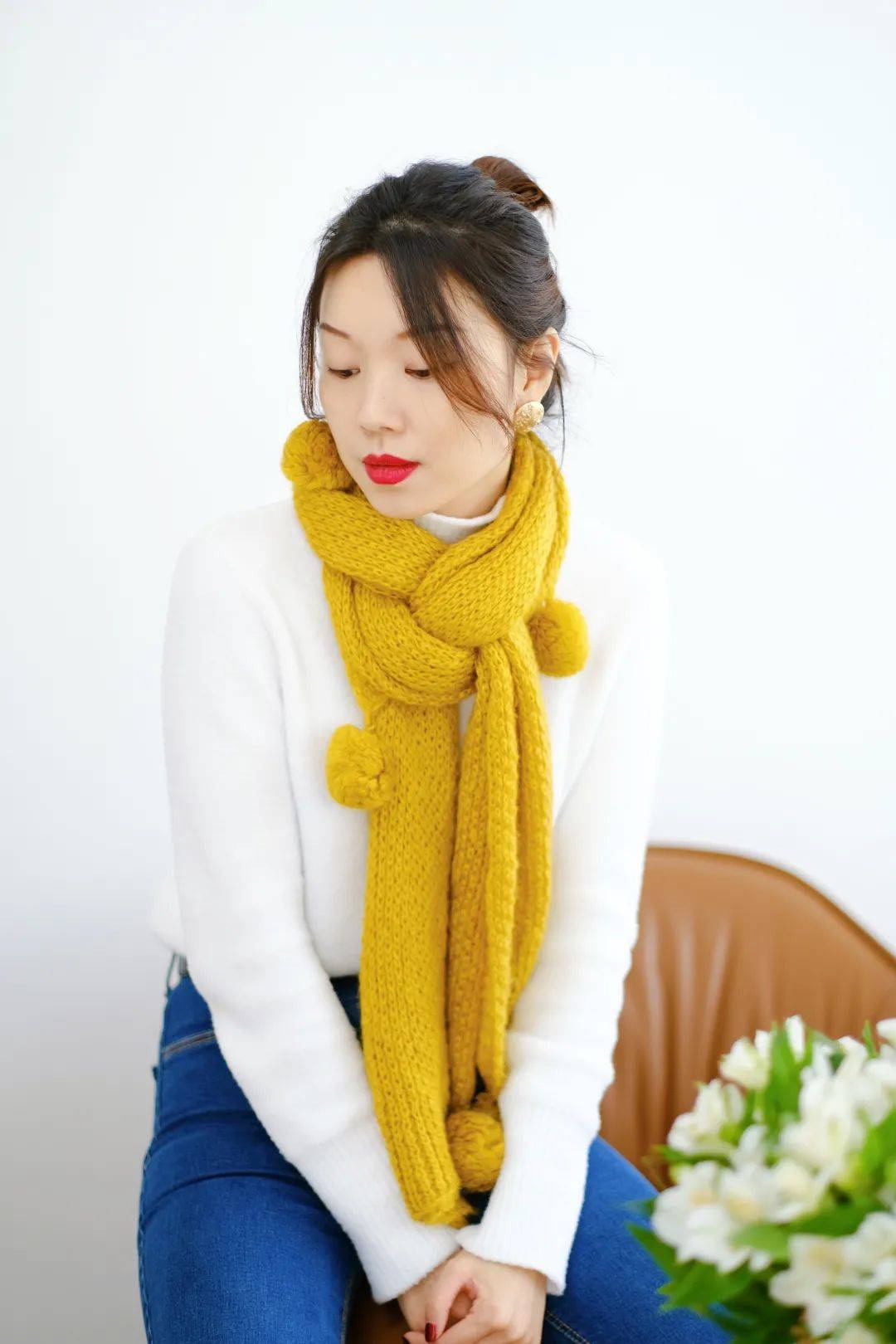 披肩 这个寒冬，跟着Lisa虞书欣一起玩转围巾的7种花式系法吧