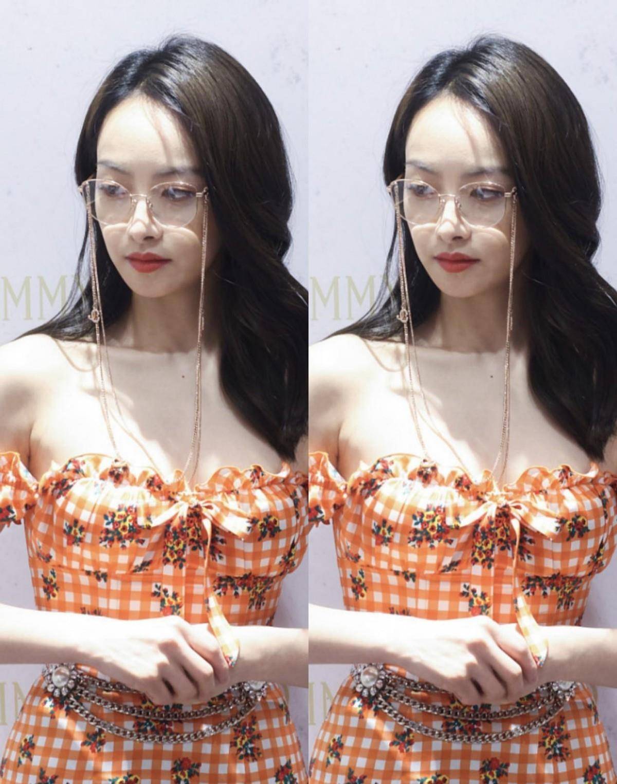 服装 时尚真的是个轮回，今年“格子热”又吹起来了，宋茜也很爱穿