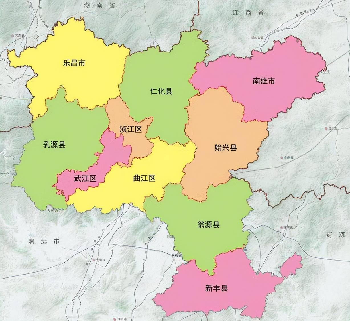 廣東省的區劃調整21個地級市之一韶關市為何有10個區縣