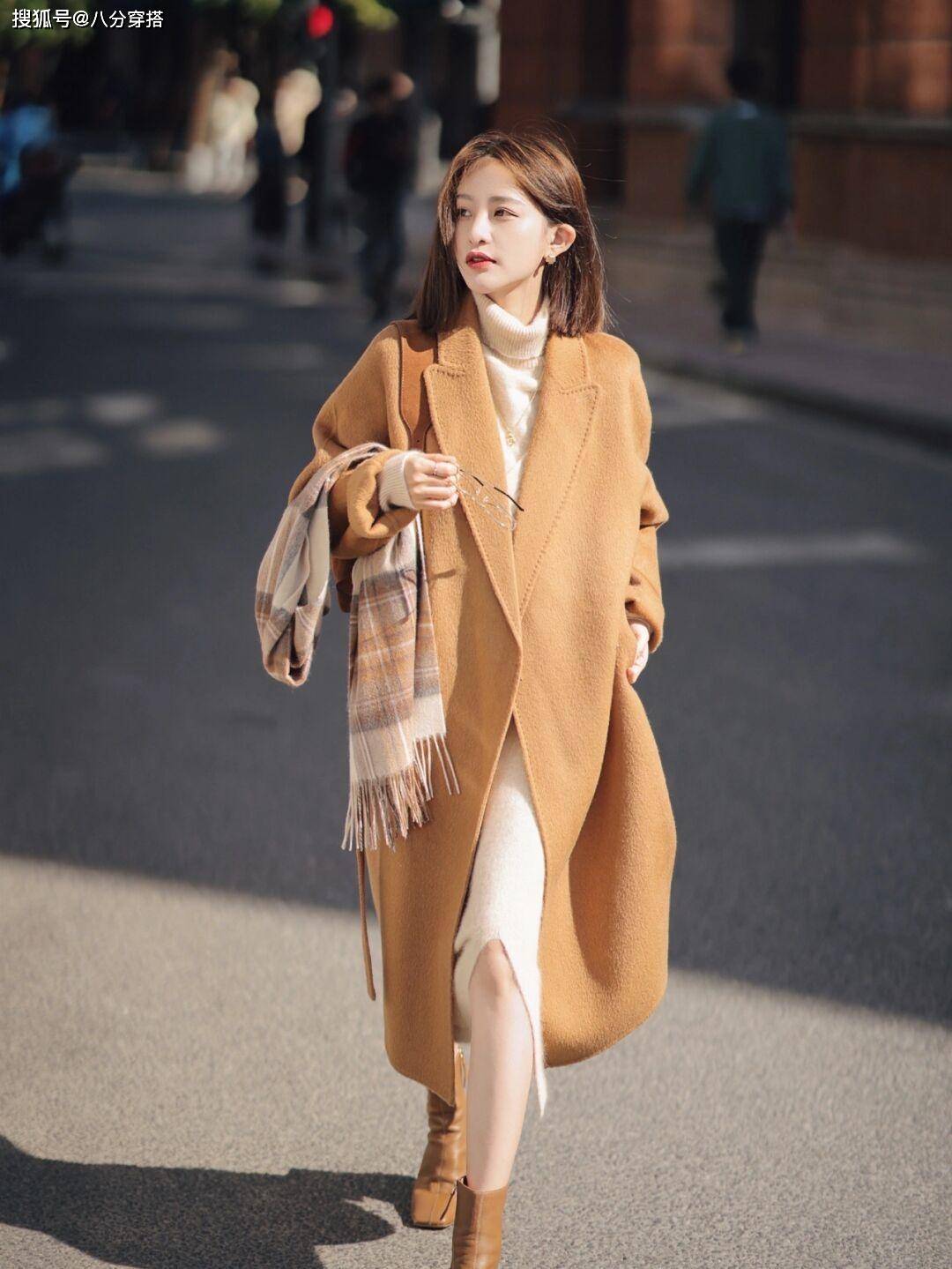 颜色 大衣不要只会选深色，这些彩色款才叫时髦，温柔显白又洋气