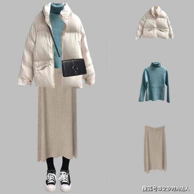 丽人 蓝色和白色的配色给人清新感，冬天我们也可以用这组配色