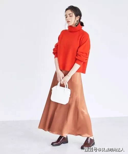 色调 挥别一成不变的深色调！这个冬天就里用橘色单品营造活泼感穿搭