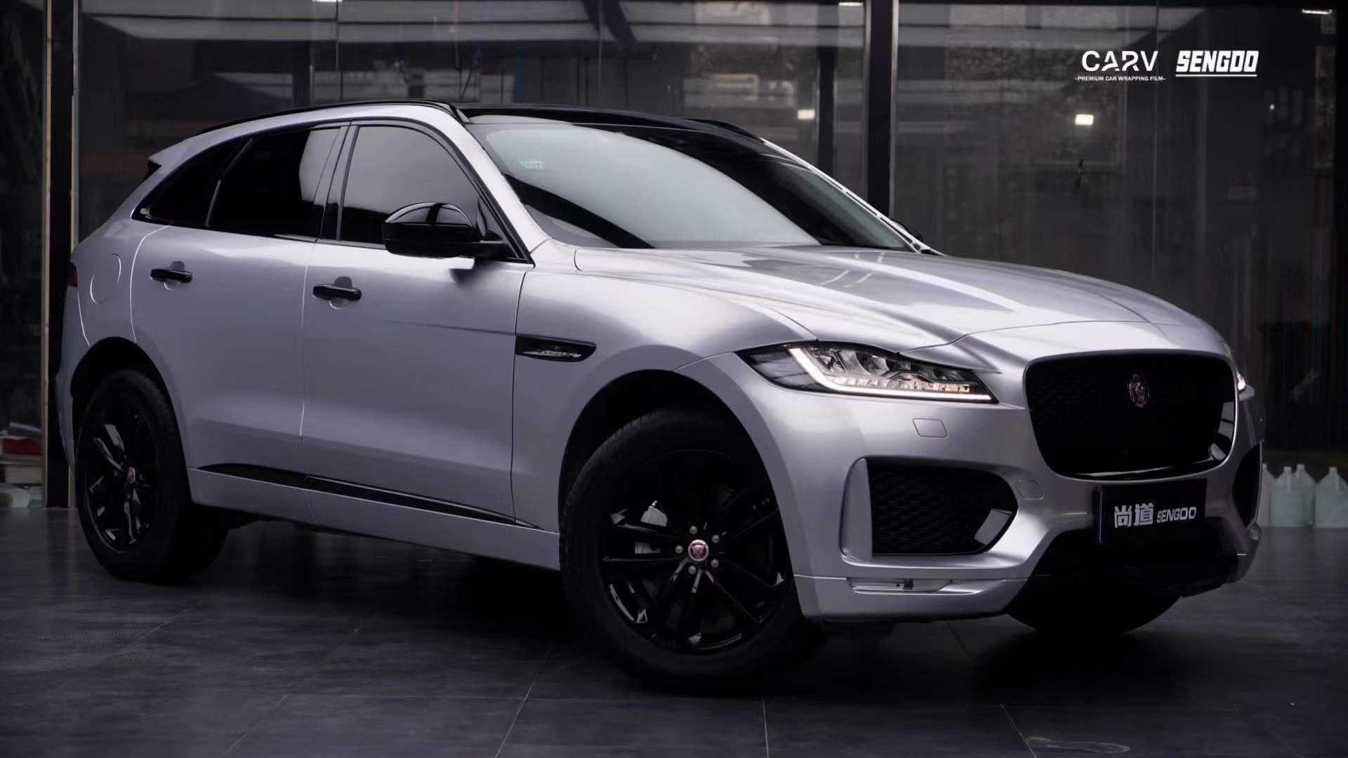 捷豹fpace贴膜卡孚改色膜pet金属银_搜狐汽车_搜狐网