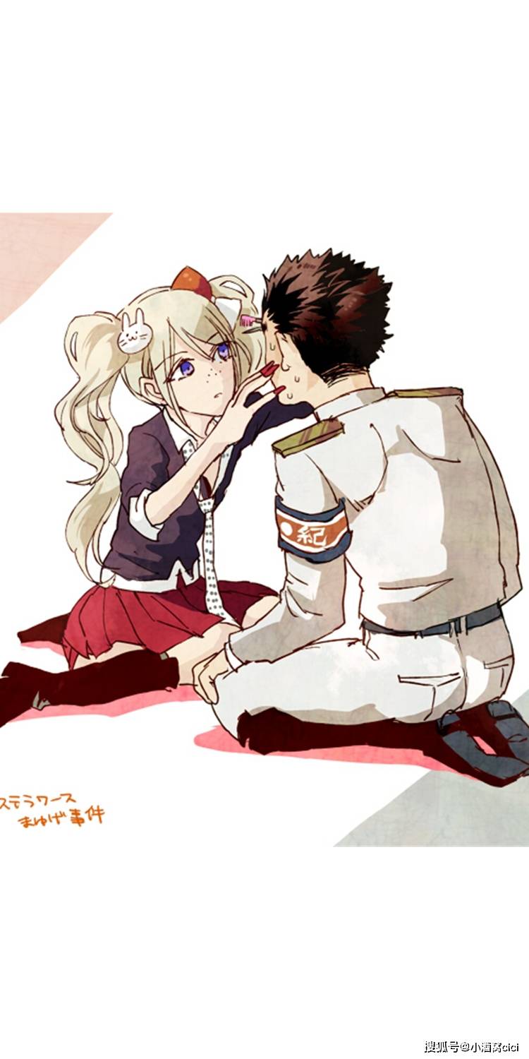 弹丸论破石丸清多夏和其他角色的奇怪组合动漫全面屏壁纸