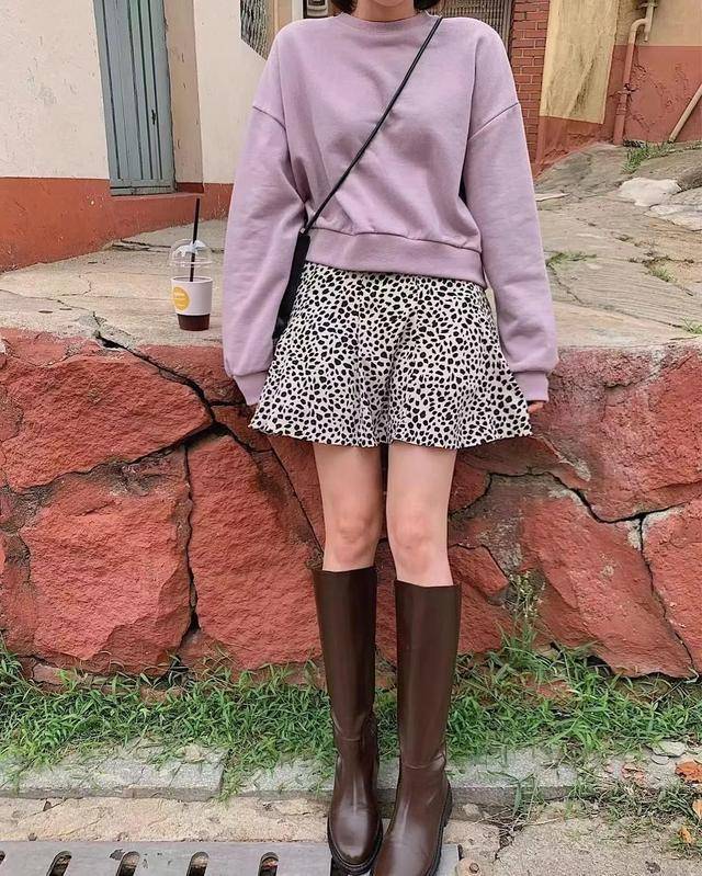 短裙 今年最流行的保暖穿搭，时髦好看的“不露腿”搭配