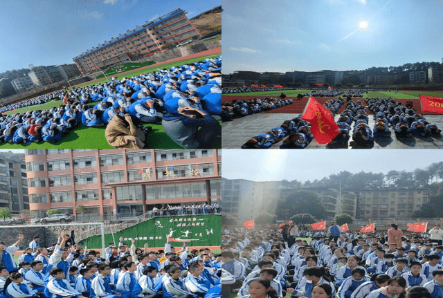 邵阳县塘渡口镇中学举行人防消防应急疏散演练活动