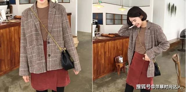 整体 秋冬复古潮回归!快翻出妈妈衣柜的“格纹大衣”,4种女孩穿搭公式!