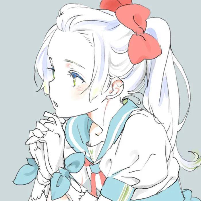 动漫头像|现在的孩子不快乐,因为他们不再相信._马尾_姑娘_漂亮