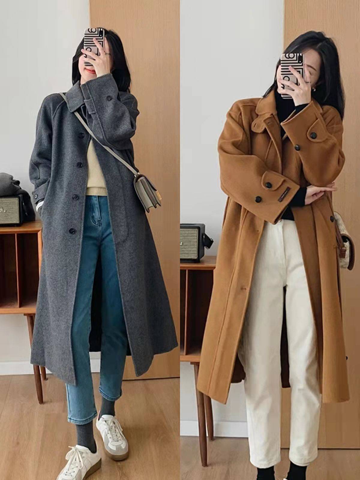 材质 冬季直筒裤才“真香”，百搭实用又显腿细，配大衣羽绒服都好看