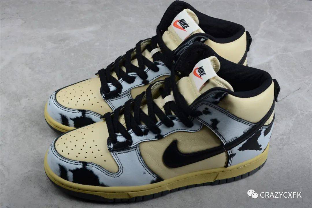 Nike 耐克 Nike SB Dunk High 1985 Black Acid Wash 酸洗扎染高帮复古板鞋