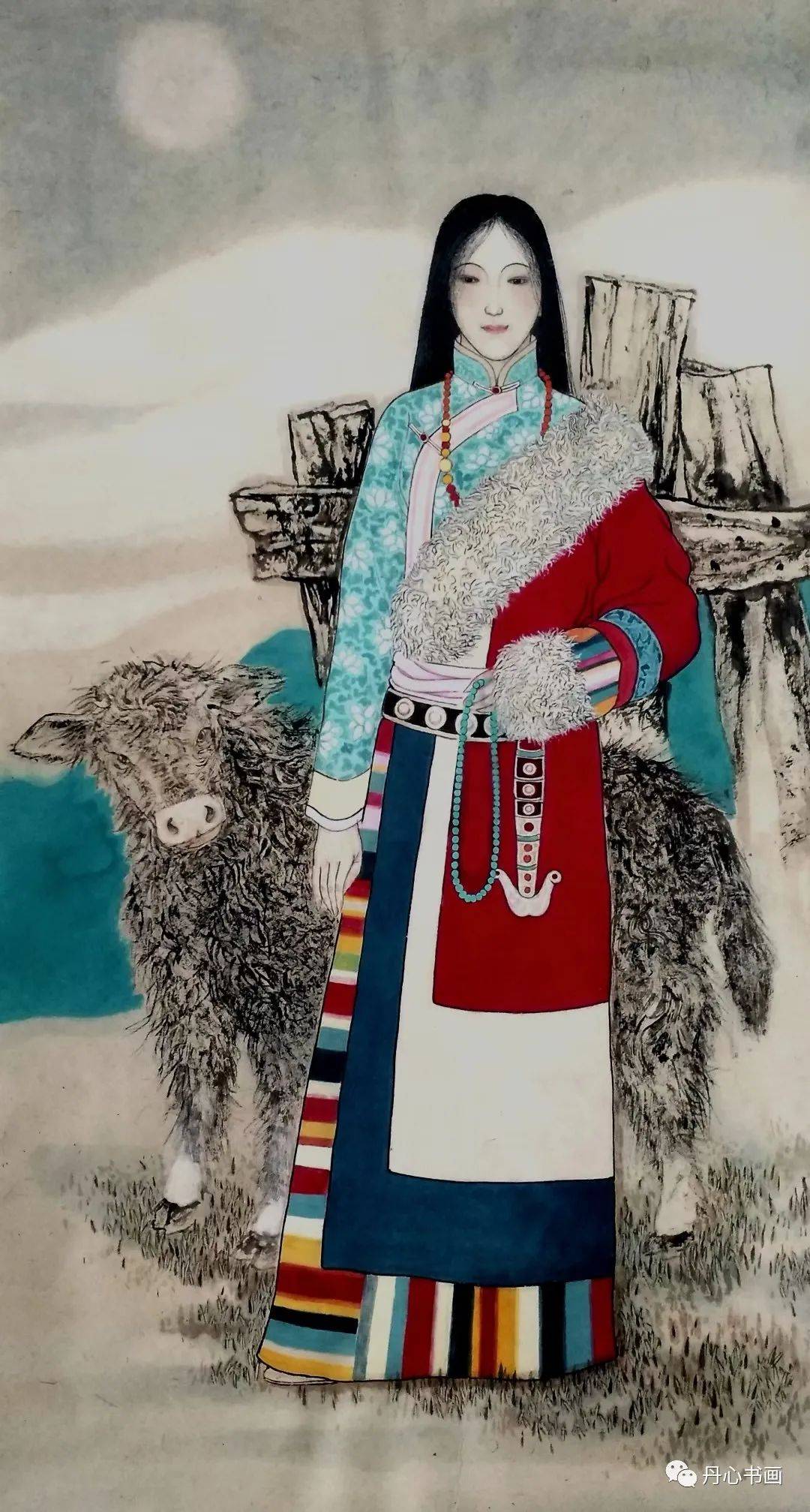 清雅圣洁隽秀婉约仕女画家张思俭