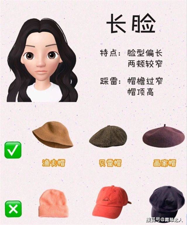 鹅蛋脸 冬天别乱戴帽子！你脸型决定你帽子的“款式”，快看你适合戴什么？