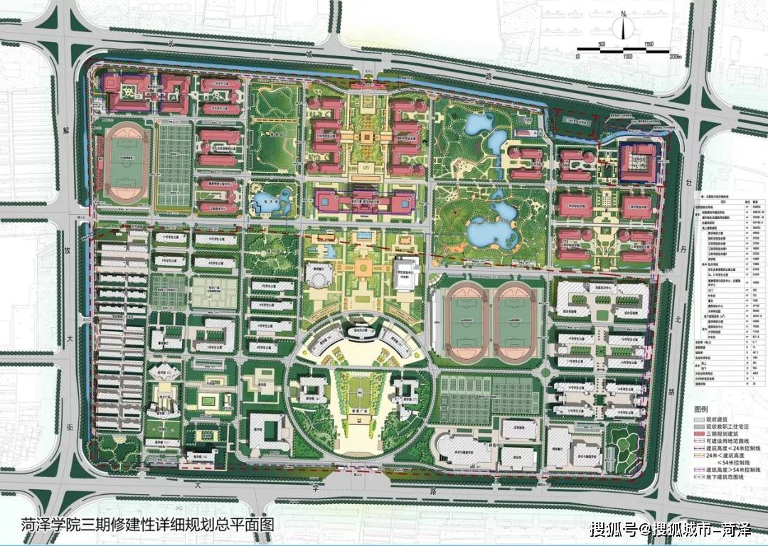 菏泽大学城最新规划图图片