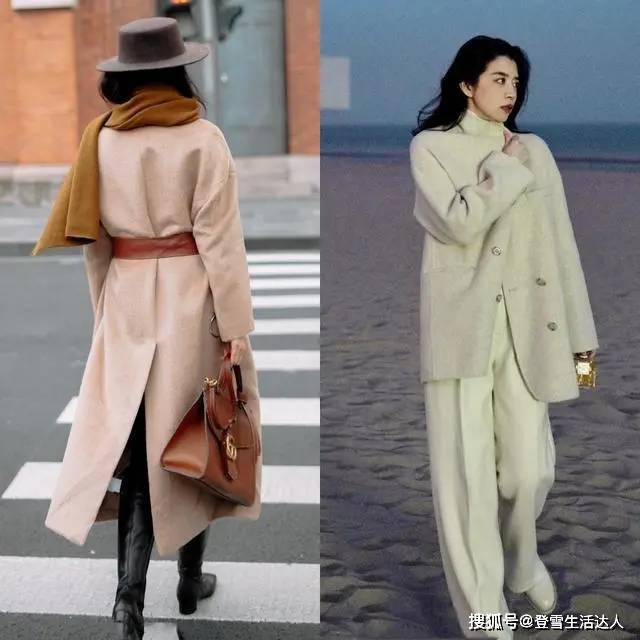 身材 中年女人大衣怎么穿才高级？请参考三木母女的穿搭，优雅显气质
