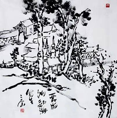 大理|展讯 | 黑乎乎远看内细——段成林焦墨山水展