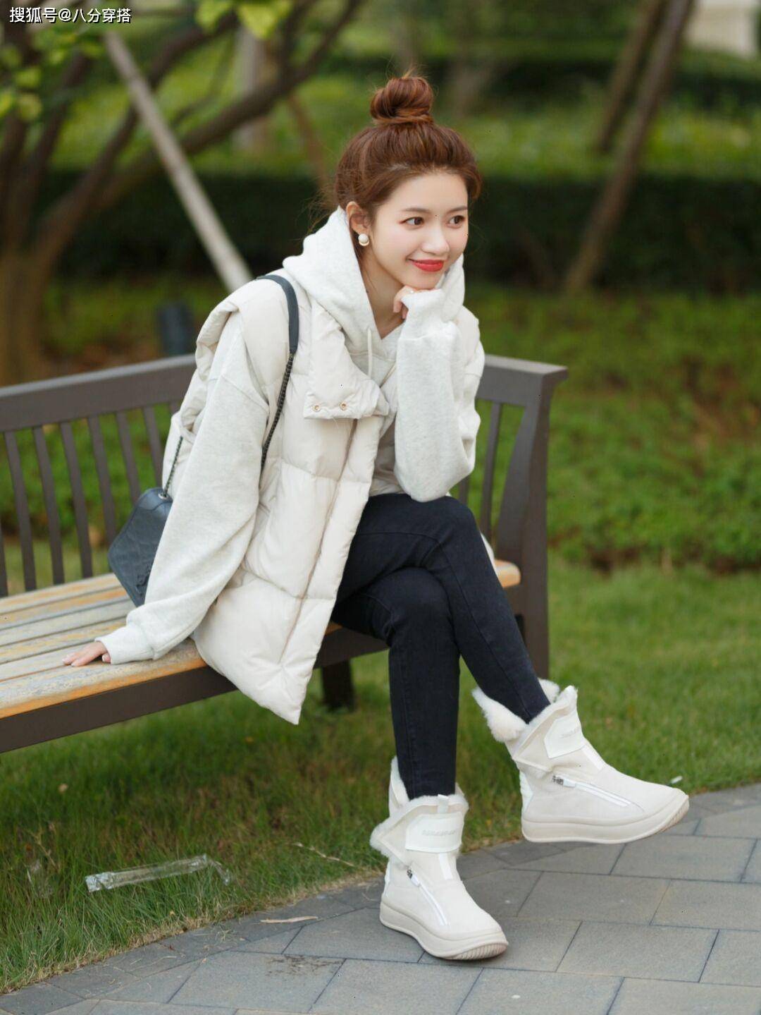 美眉 冬季不露脚踝也很洋气，试试这些“雪地靴”，保暖舒适又百搭