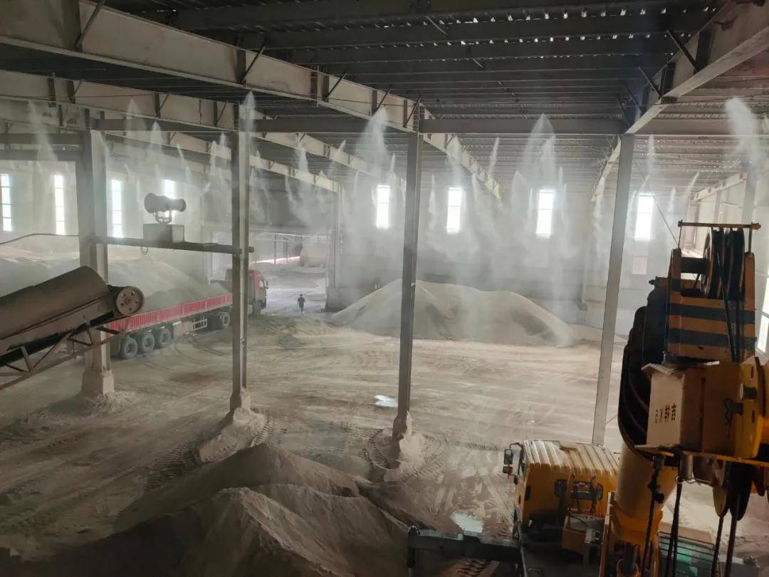 【善瑞雾森】又一个车间雾化降尘系统安装完毕_粉尘_产生的_空气