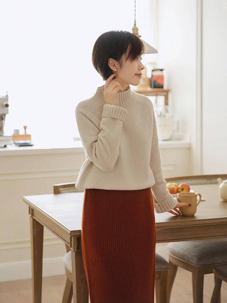 黑色 博主示范告诉你,为什么你穿毛衣不好看,尝试这样穿,简约优雅