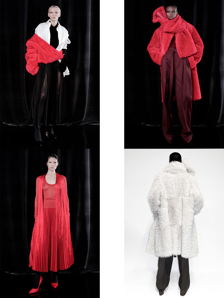 羽毛 Peter Do 2021秋冬,夜色撩人,黑白颜色作为主色,设计感更惹人注意