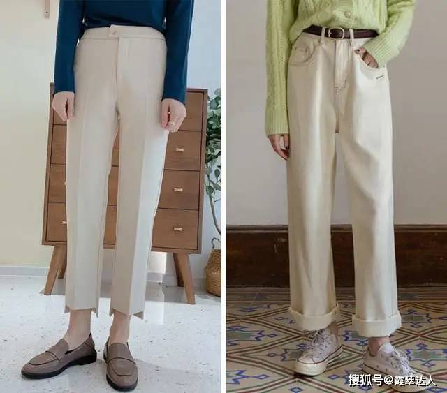 显得 冬天少穿小黑裤！瞧现在的流行“豆腐裤”，时髦特显瘦