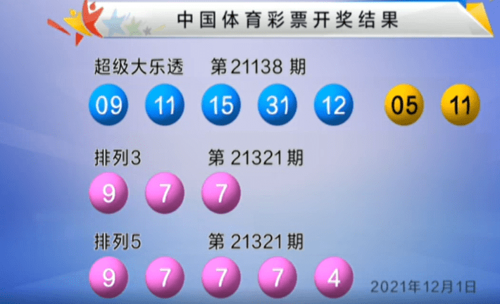 大乐透第21138期开奖：前区大小比为1-4，后区开05+11