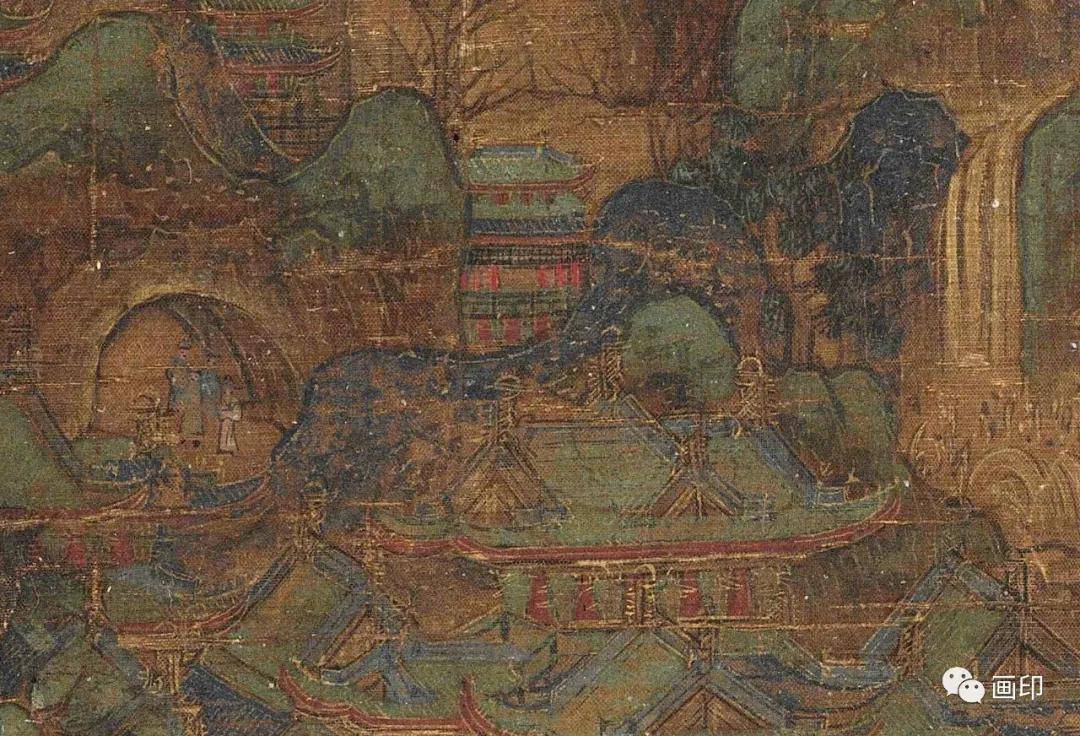 唐李思训传九成避暑图