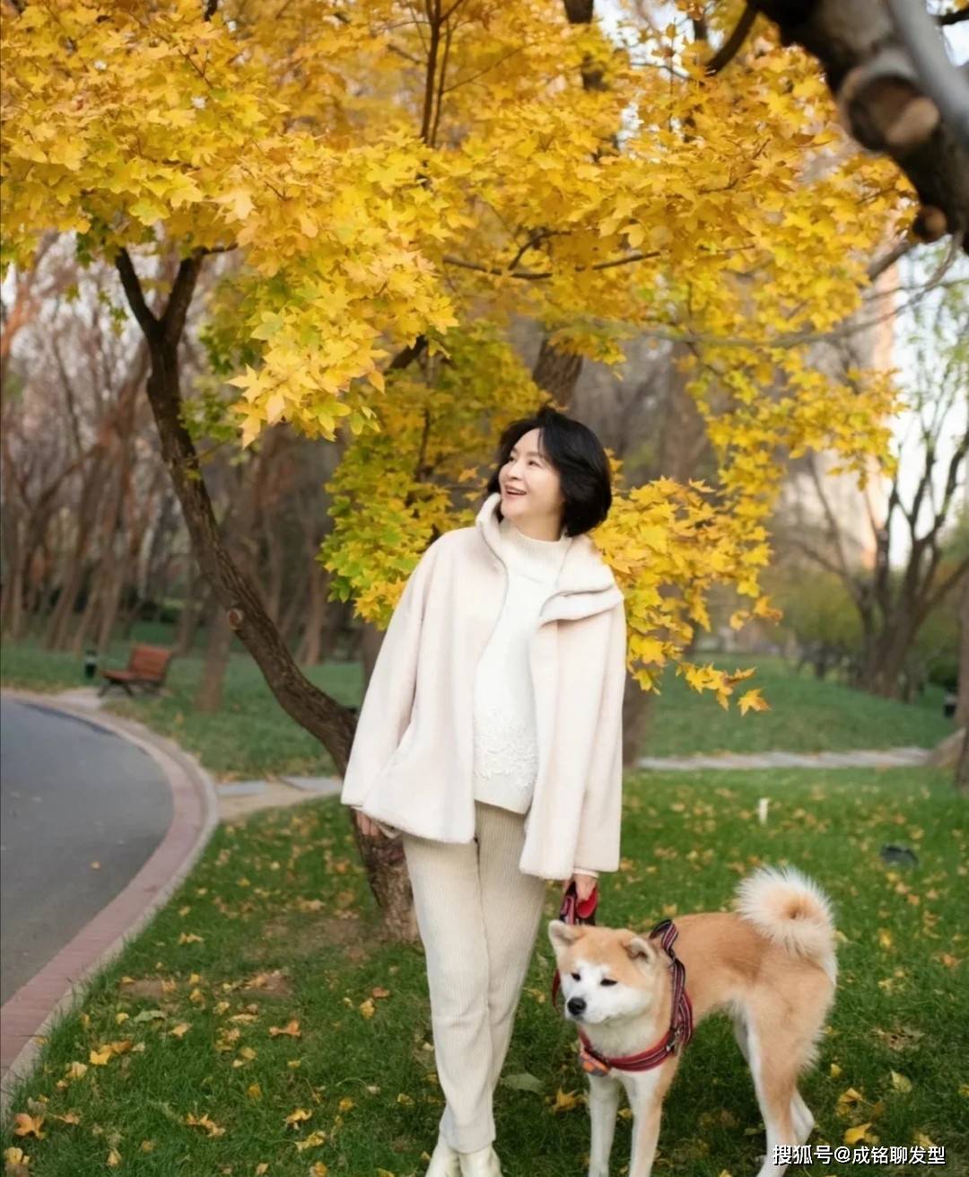 颜色 这位五十多岁的妈妈好会穿！用三款单品穿出优雅气质，高级又减龄