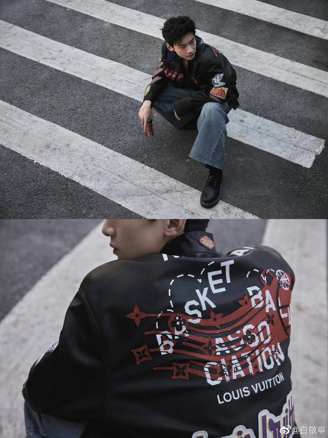 用户|白敬亭晒复古街头照，被粉丝回复笑到了