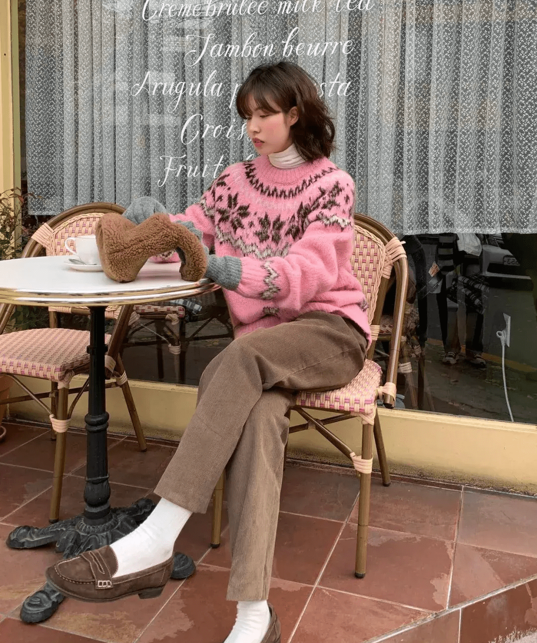 马海毛 冬天毛衣精选篇：25+的小姐姐复古毛衣好漂亮，是传统与简化结合