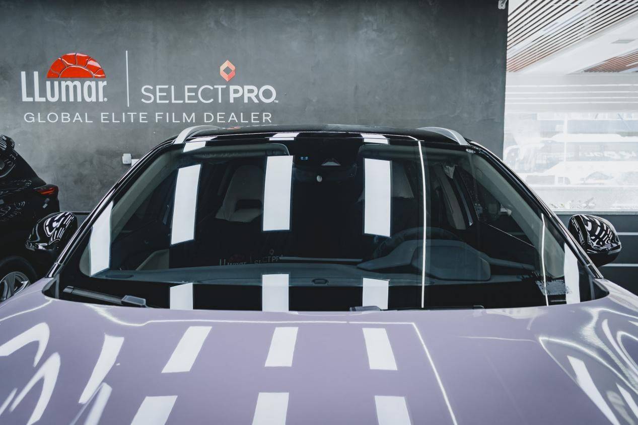 天津汽车贴膜领克06龙膜隔热膜施工案例