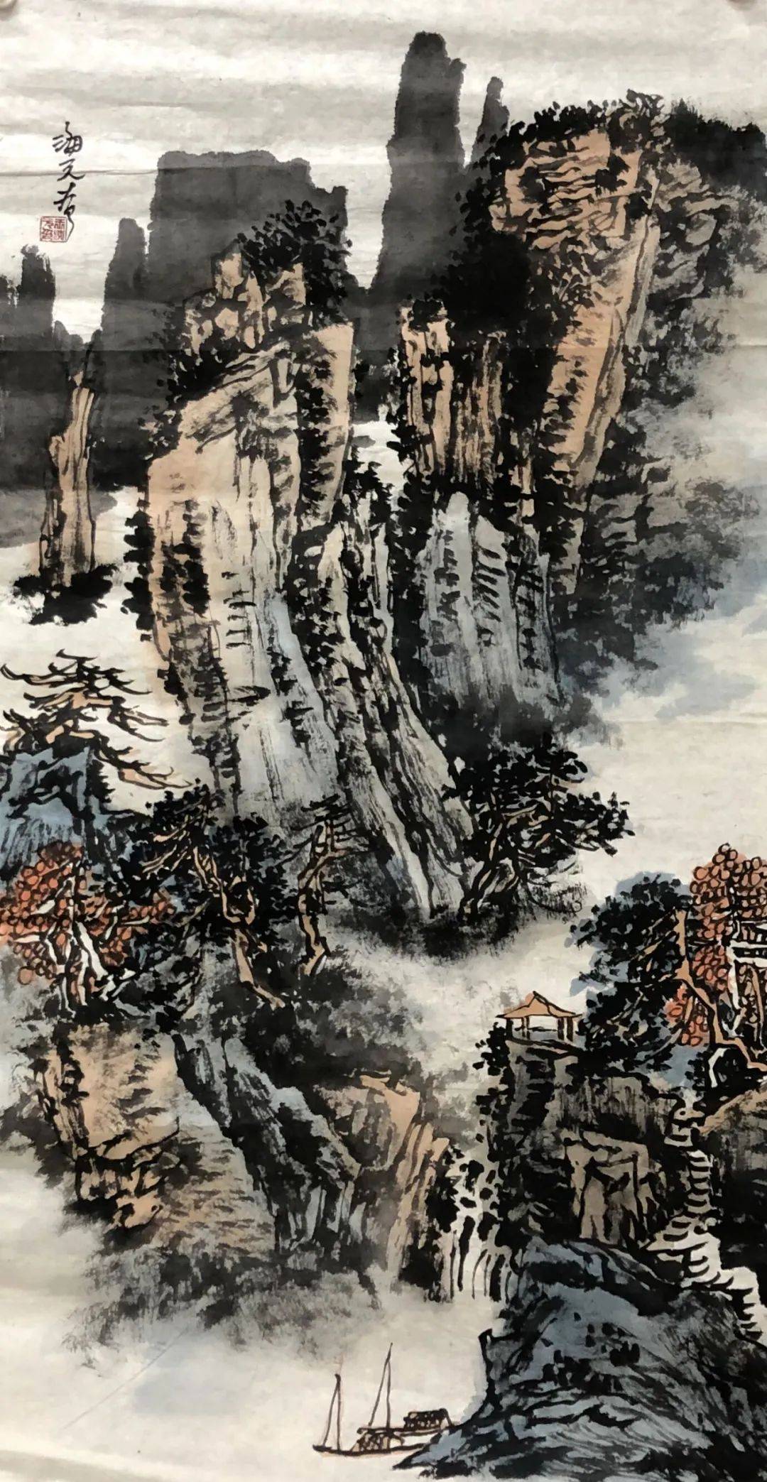 风景|展讯 | 山水风景 诗意境界——青州这场王海元书画展风景独好！