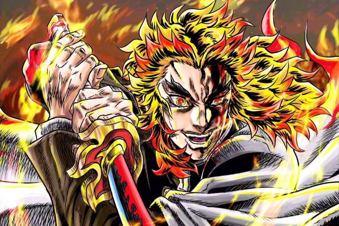 原创当鬼灭之刃遇上jojo画风九柱全员恶人伊之助毫无违和感