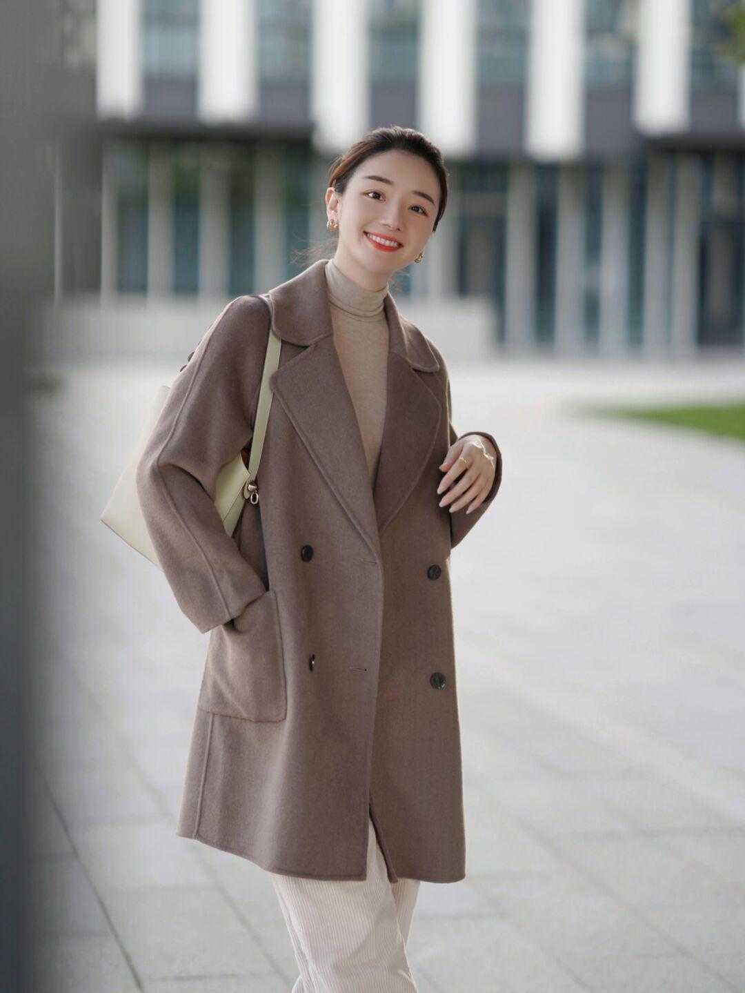 颜色 冬天穿大衣不要将就，试试这几款，简约利落又高级，照着穿准没错