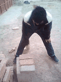 马路|搞笑GIF段子:这垃圾桶怎么跟熔岩炉一样