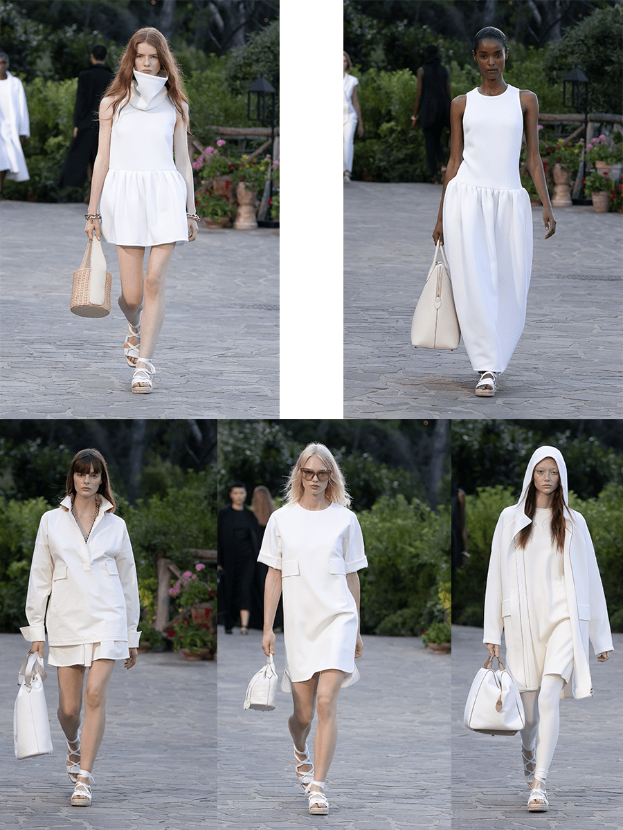 系列 Max Mara 2022度假系列,复古的色调,低调色彩中,鲜艳紫红色更鲜亮