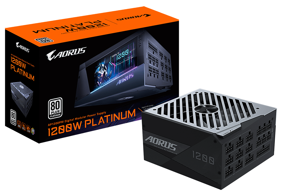 感受1200w的雕族信仰之力aorus铂金雕1200w电源