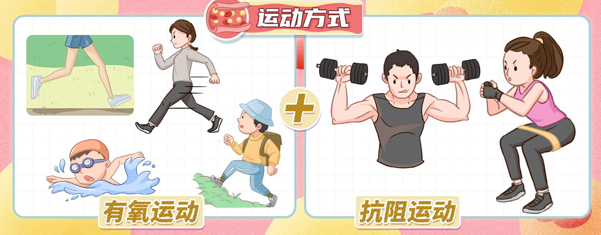 除了调整饮食以外,还要结合运动来控制血脂,比如慢跑,游泳,快走,爬山