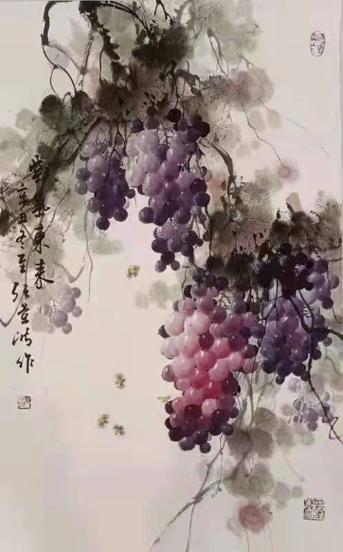 山东|妙笔丹青绘葡萄—“葡萄王子”张景波书画精品展，邀您共赏