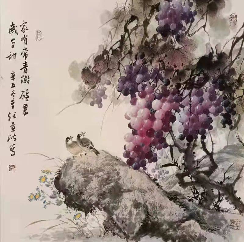 山东|妙笔丹青绘葡萄—“葡萄王子”张景波书画精品展，邀您共赏