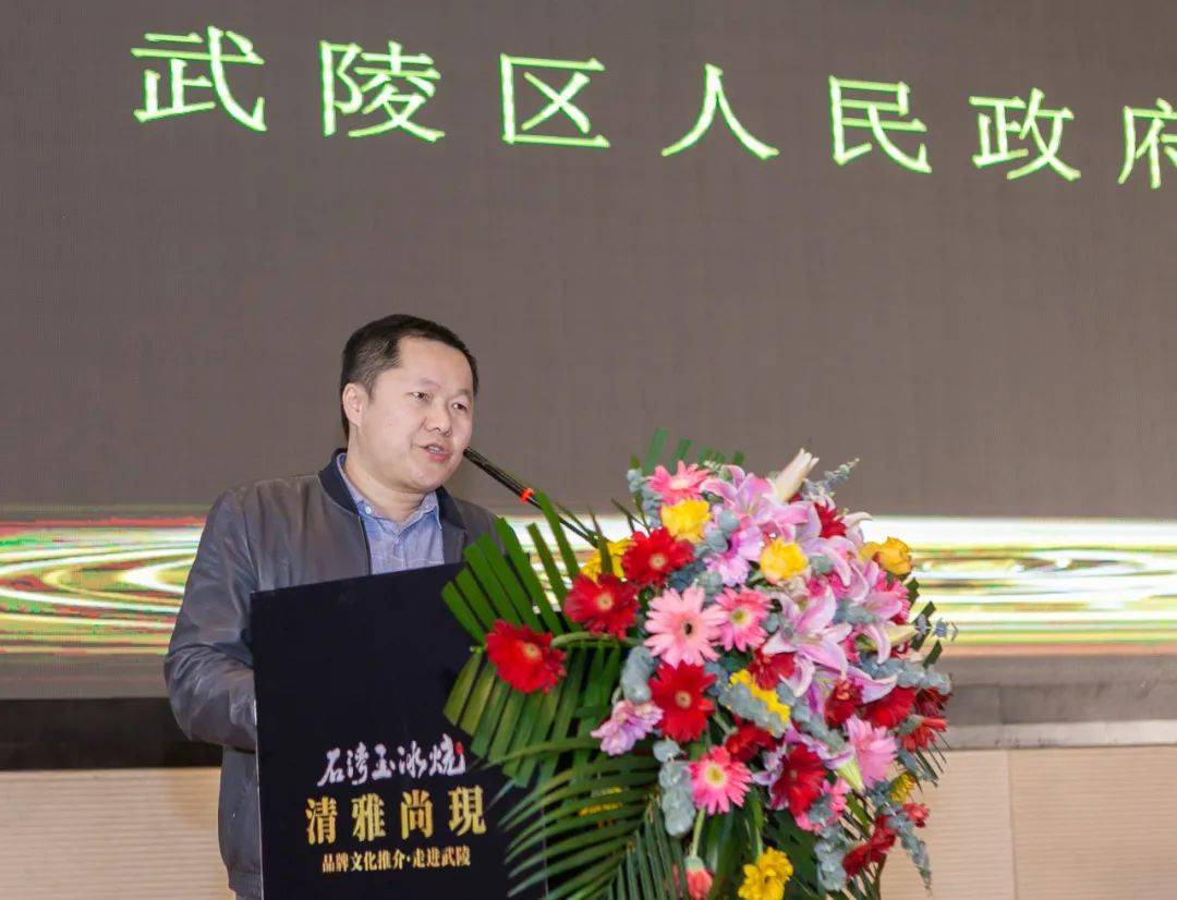 武陵区人民政府副区长曹吉飞致辞临澧县委常委,宣传部部长邓业军致辞