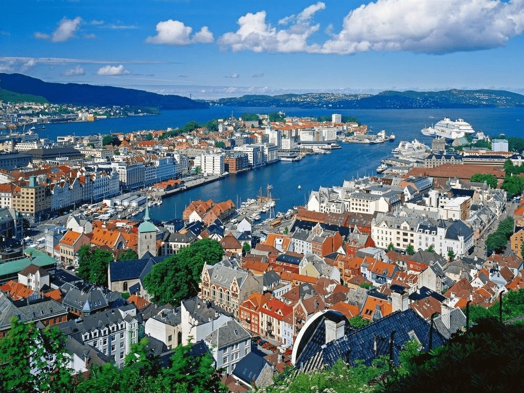 1/5卑尔根是挪威第二大城市,被评为欧洲文化之都