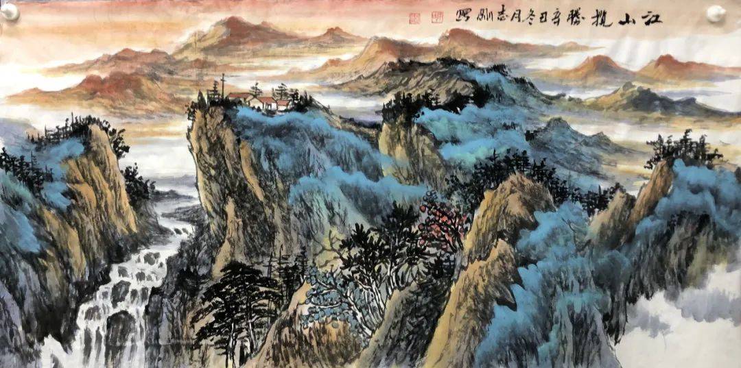 郭志刚的山水有一种独特的灵性,张张精彩,让人沉醉!_甘竹轩_作品_书画