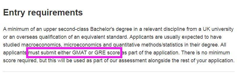 成绩|英国伦敦大学学院这两个专业必须递交GMAT/GRE成绩！