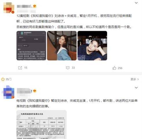 亲爱的|曝34岁刘诗诗将拍新戏，与22岁男星演姐弟恋，网友：看剧名就要扑