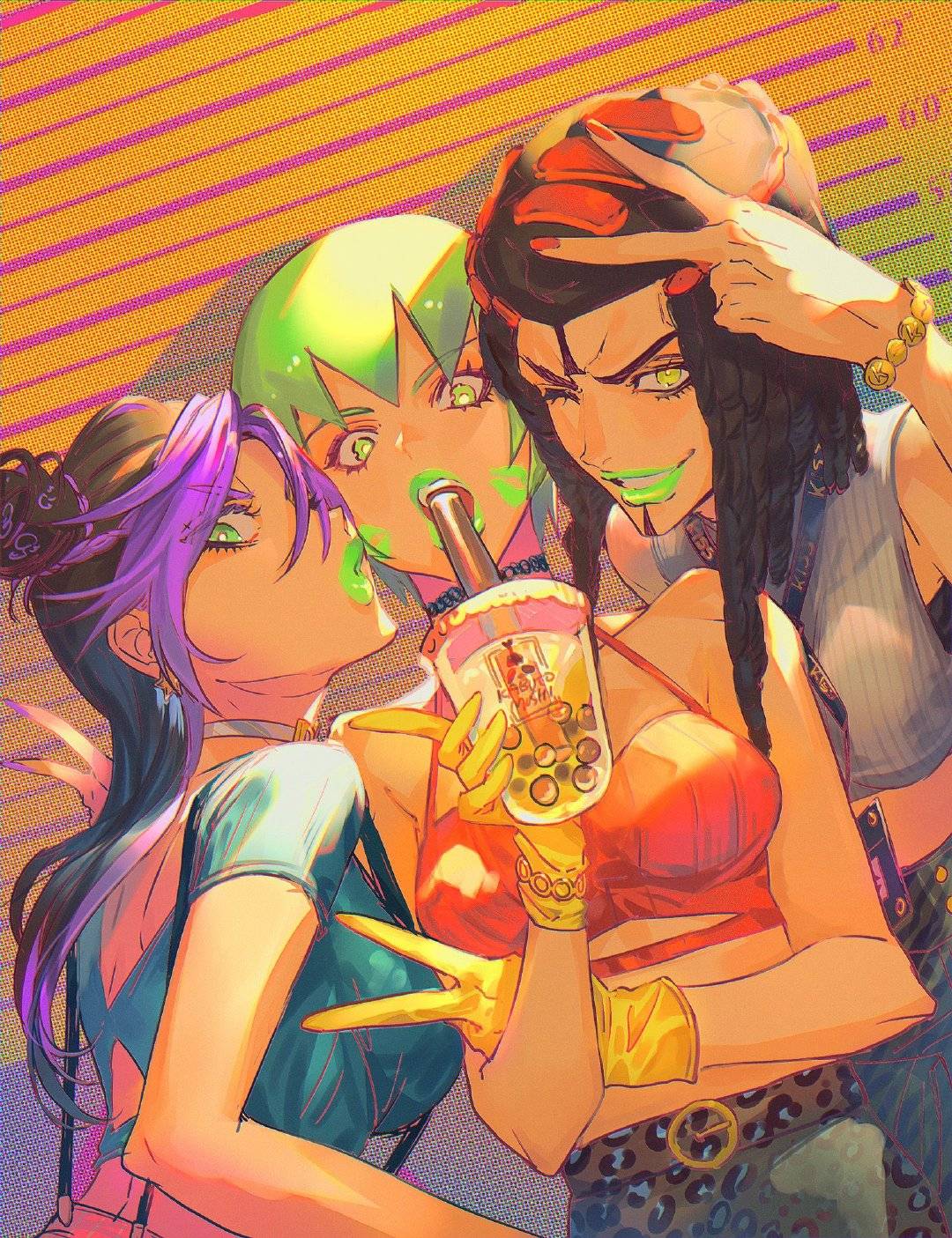 精致绝美的小姐姐插画将哥特式风格体现的淋漓尽致