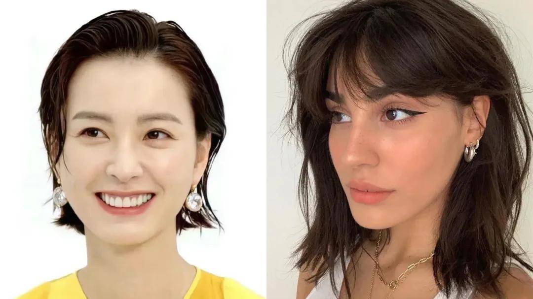 长发剪了短发的她,slay全场!