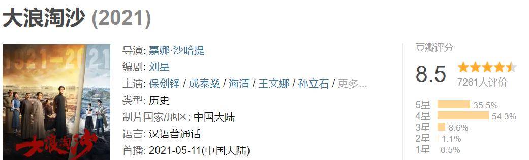 国产|2021年豆瓣8分以上的十部国产好剧，《山海情》仅排第二