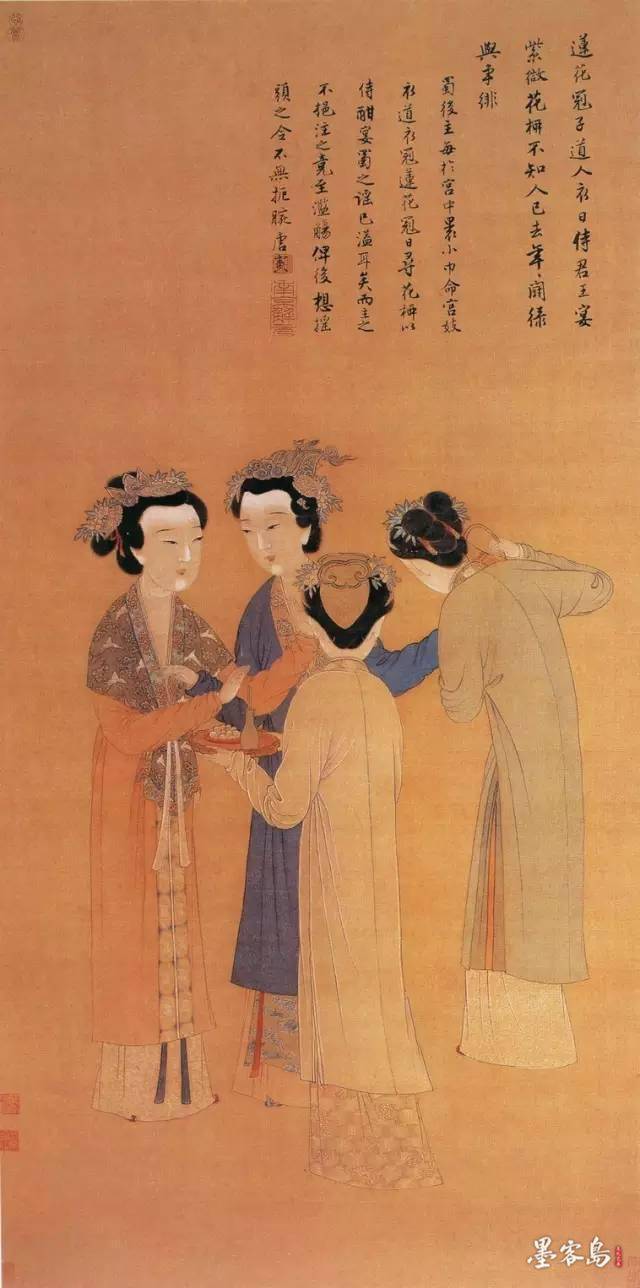 绘画大师：唐伯虎笔下的“盛装仕女”_搜狐网